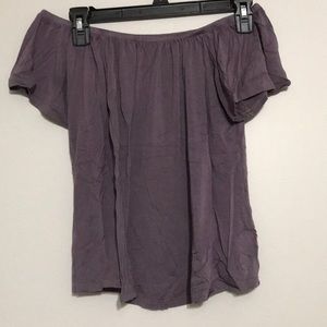 american eagle over the shoulder top